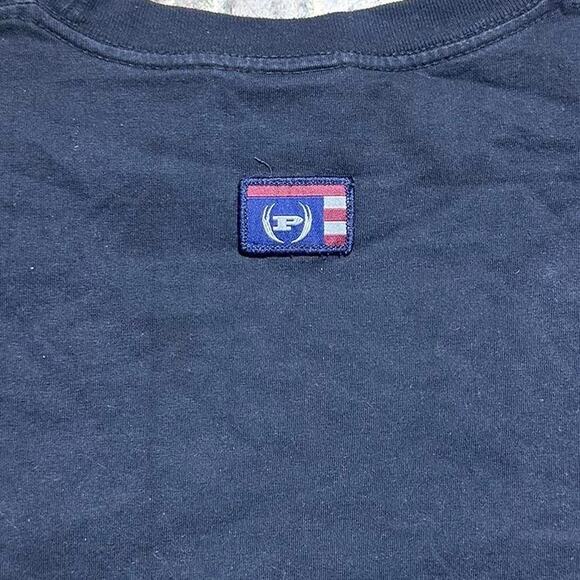 Vintage 90s Phat Farm Black Boxy Tee Shirt Mens 2XL Made In USA Box Graphic - Picture 3 of 4